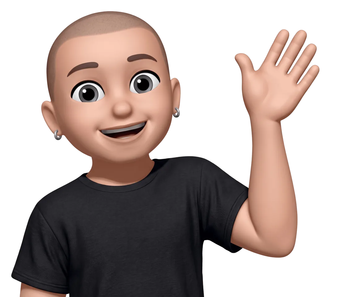 Jacob's Memoji, waving